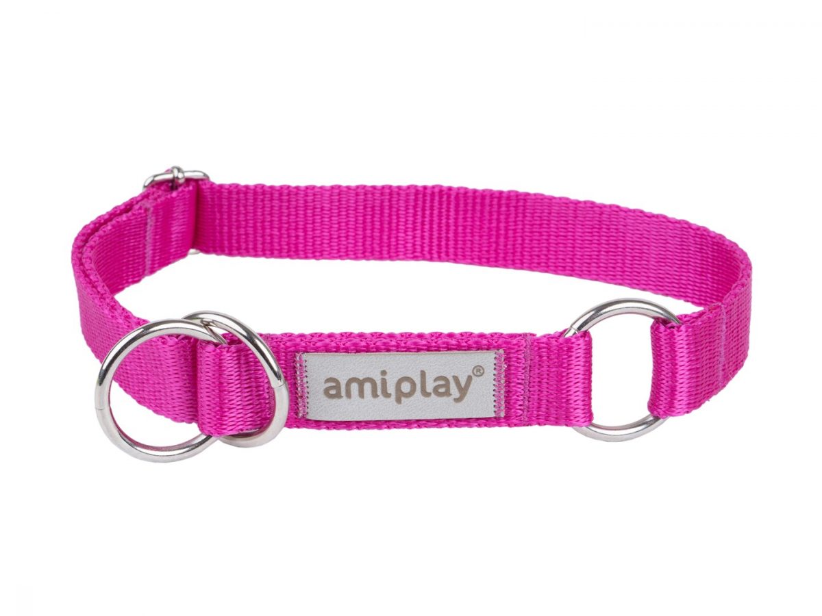 Amiplay Samba Obojek stahovací - M 25-40 [b] x 2cm - Růžová