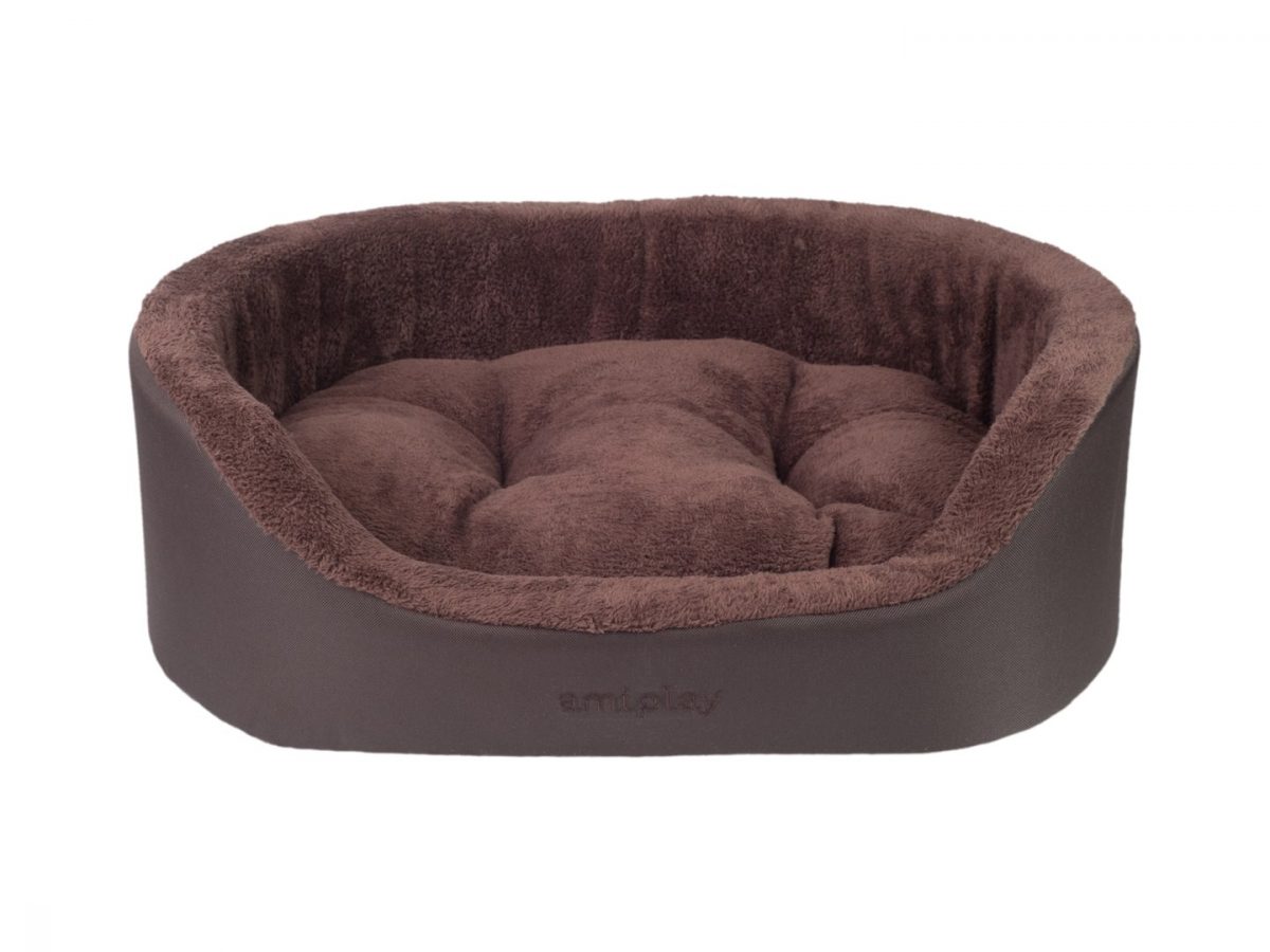 Pelíšek Elipsa Aspen L 73x64x22cm Hnědá