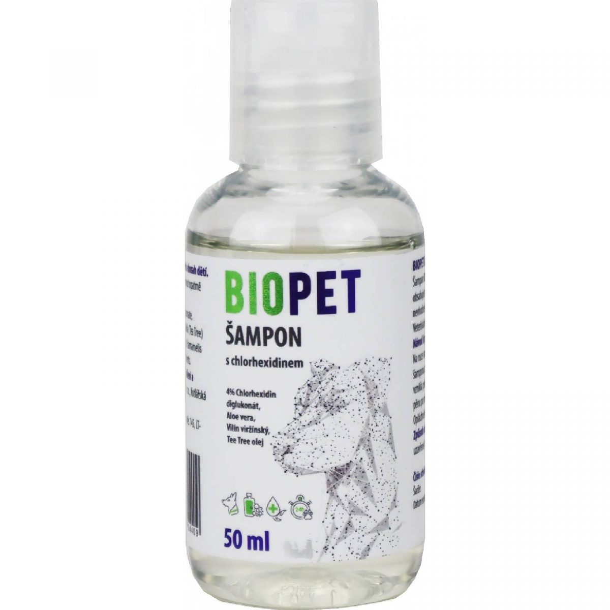 Biopet Chlorhexidine šampon 4% 50ml