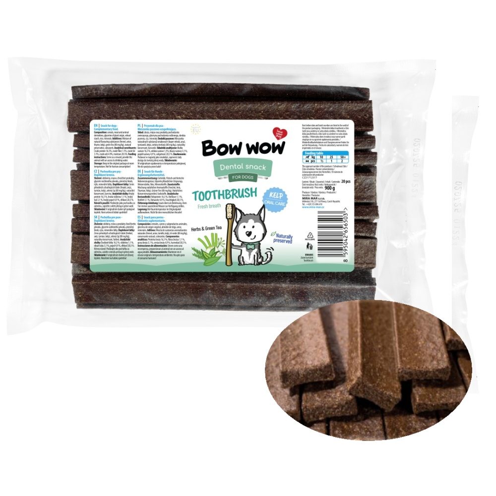 Zubní kartáček pamlsek 21 cm (20 ks)