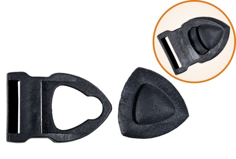 Zajišťovací háček s protistranou na popruh