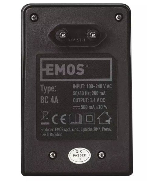 Inteligentní nabíječka baterií 4xAA/AAA max. 500mA