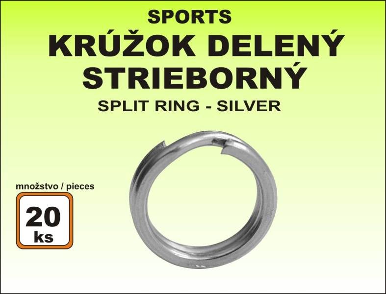 Kroužek Sports - dělený černý velikost 7 / 10kg / 20ks