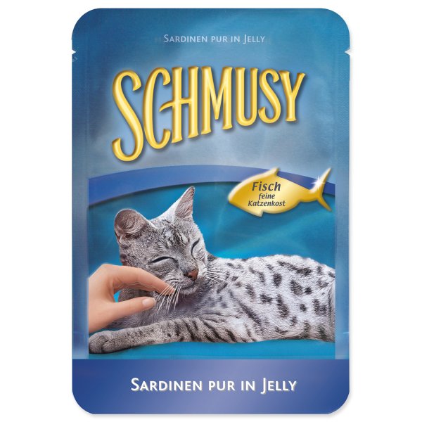 Schmusy Cat kapsa Fish sardinky v želé 100g