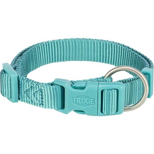 Nylonový obojek PREMIUM, aqua XXS-XS:15-25cm/10mm