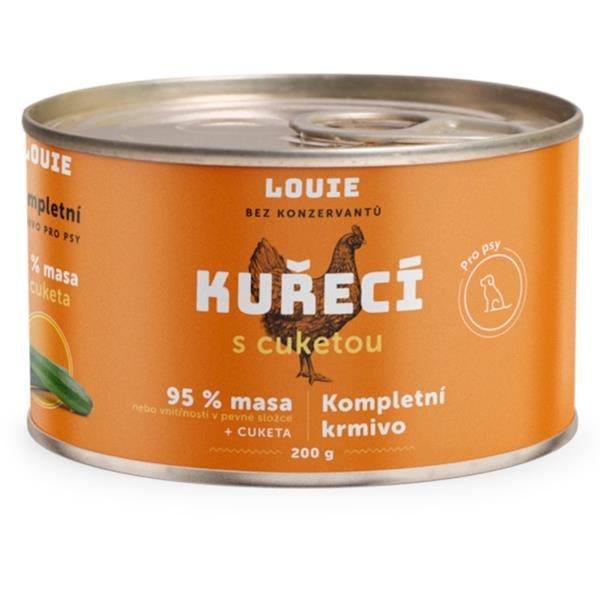 Louie konz. pro psy kuřecí s cuketou 200 g