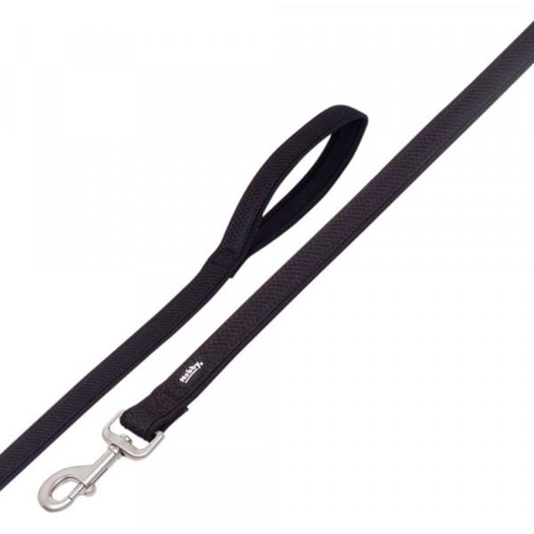 Vodítko nylon Mesh Preno 120cm x 15-20mm černé Nobby