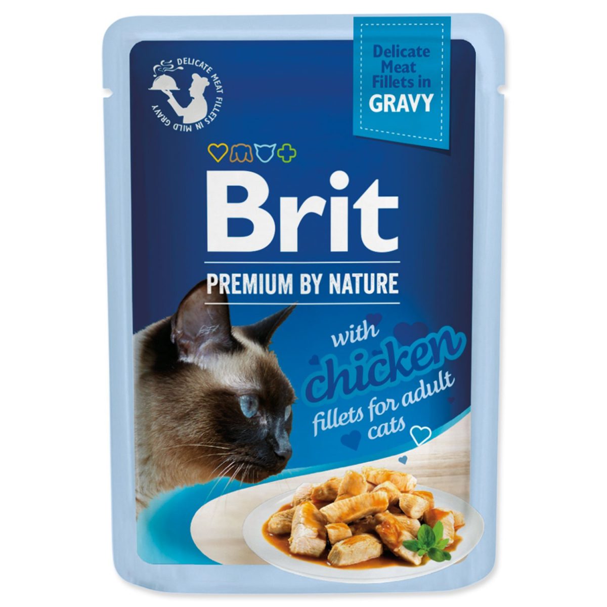 Brit Premium by Nature Cat Delicate Fillets in Gravy with Chicken 85 g