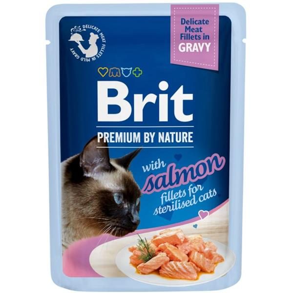 Brit Premium Cat Sterilised Salmon 85 g
