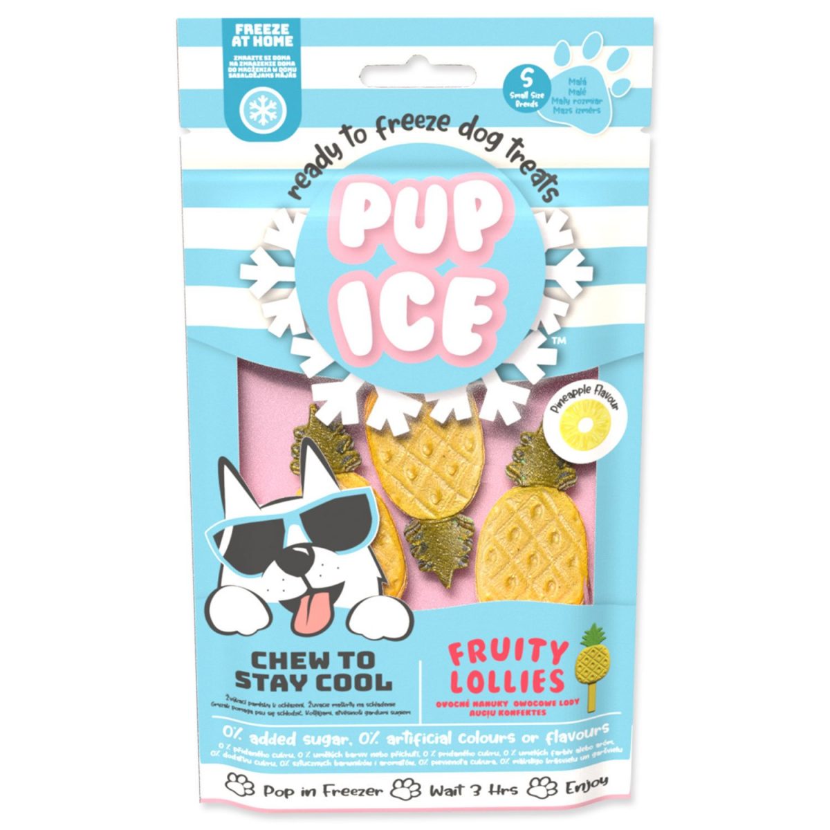 Pochoutka Pup Ice chladící s ananasem 3ks 90g