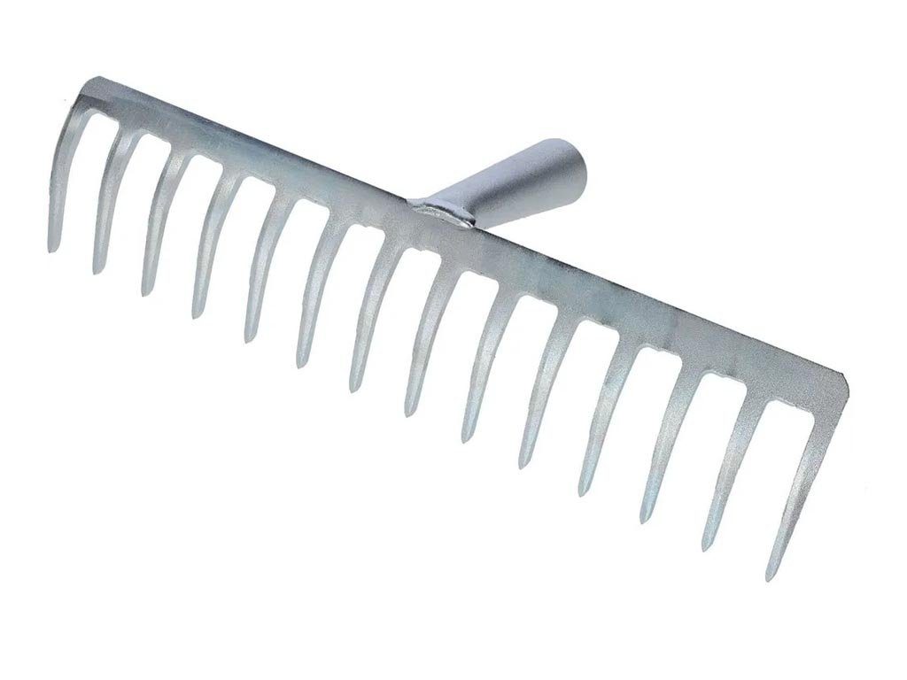 Hrábě kovové, bez násady KERBL 36 cm