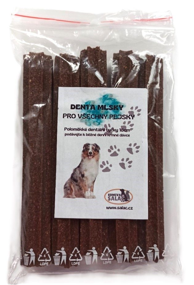 DENTALNÍ TYČKY  18cm  hvězdička  - JEHNĚ 5ks/sáček