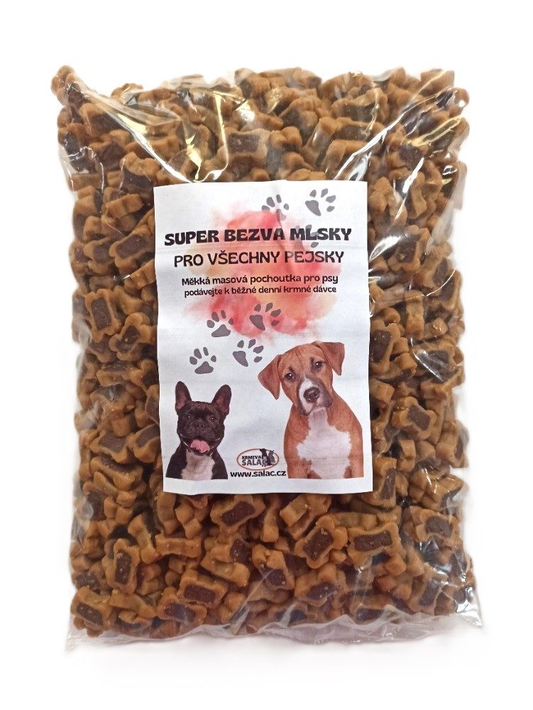 Kostičky MAXI DUO jehně & rýže 2,5kg  sáček - poloměkký pamlsek