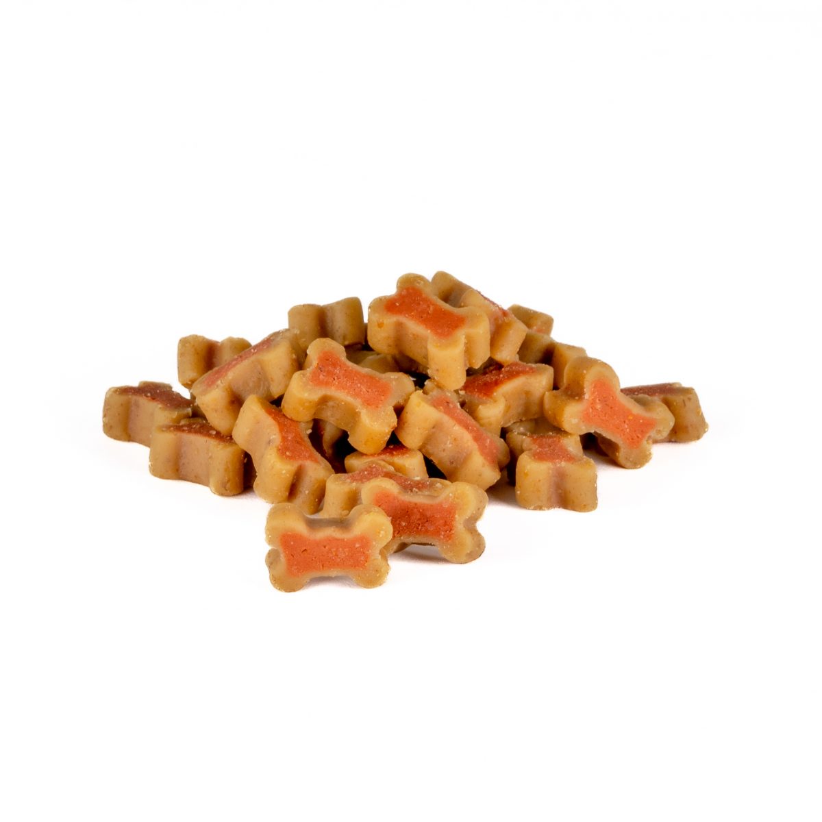 Kostičky DUO losos & rýže 0,5kg - poloměkký pamlsek