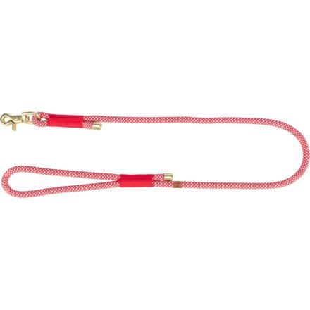 Soft Rope kulaté tkané vodítko, červená/krémová XS-S: 1,20 m/ 6 mm NOVÝ