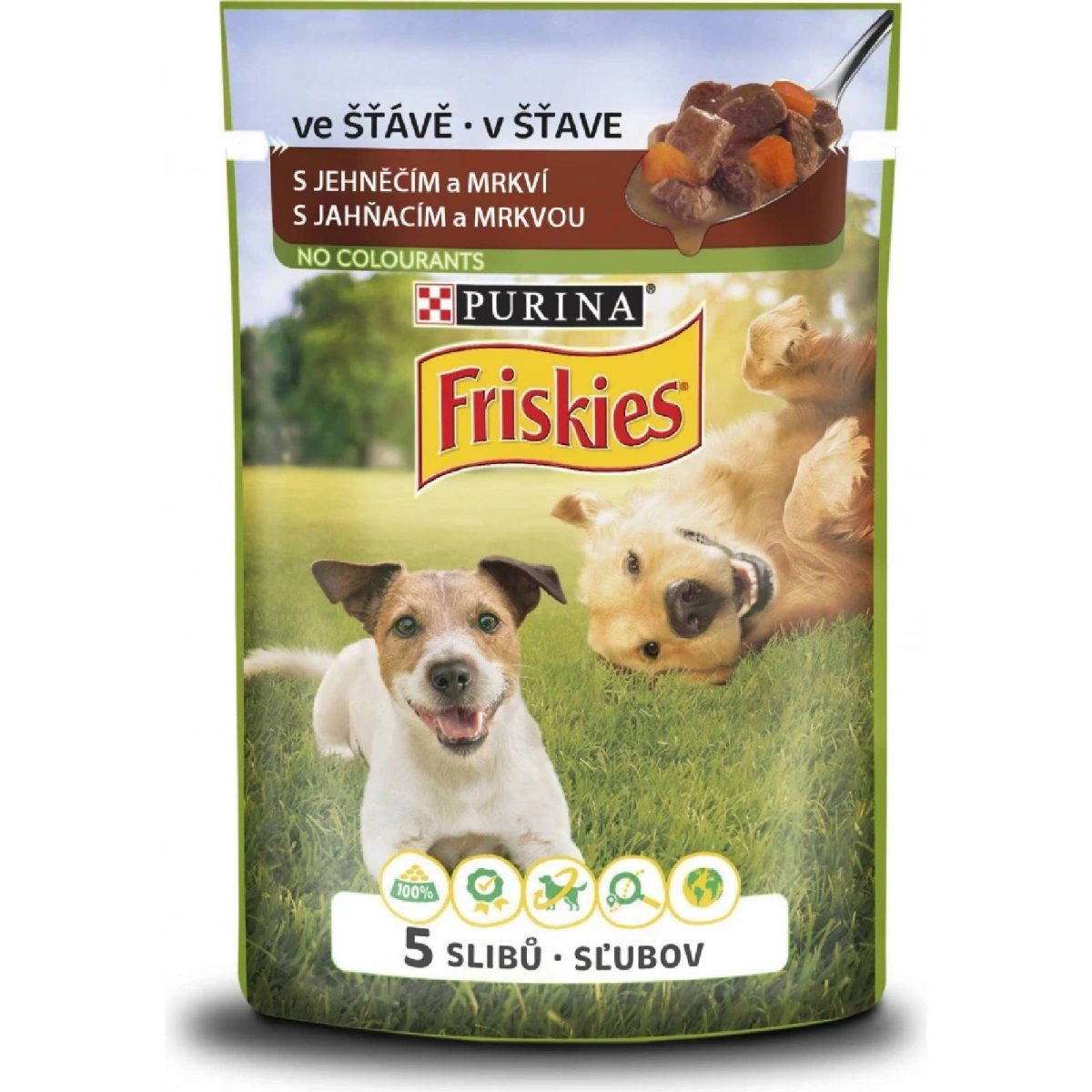 Purina Friskies Adult jehně s mrkví ve šťávě 85 g