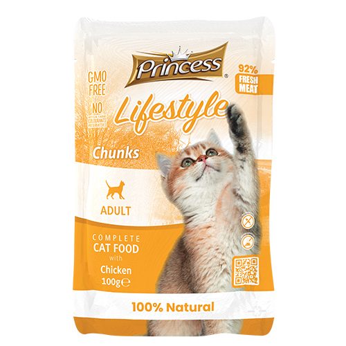 PRINCESS LIFESTYLE POUCHES CHUNKS 100G KUŘE