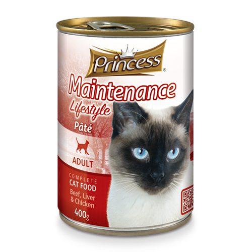 PRINCESS LIFESTYLE PATE CAT BEEF/LIVER 400G