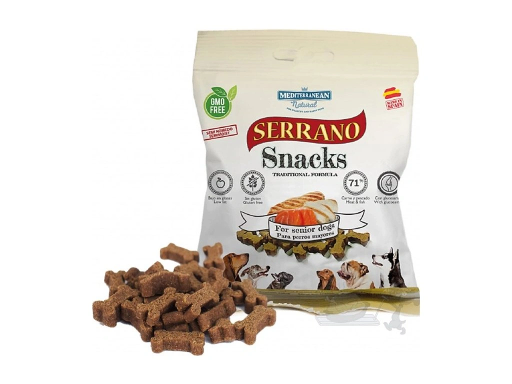Serrano Snack Meditky tréninkové kostičky pro seniory light 85g