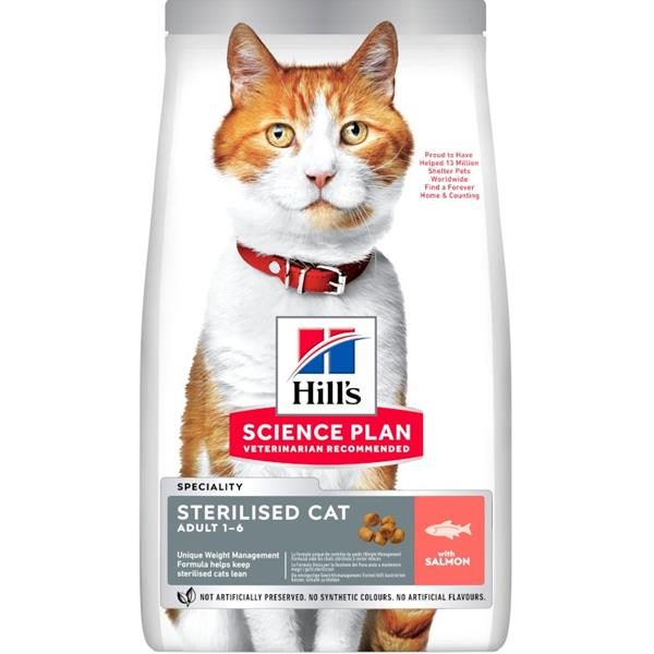 Hills Science Plan Feline Adult Sterilised Cat Salmon Dry 15 kg