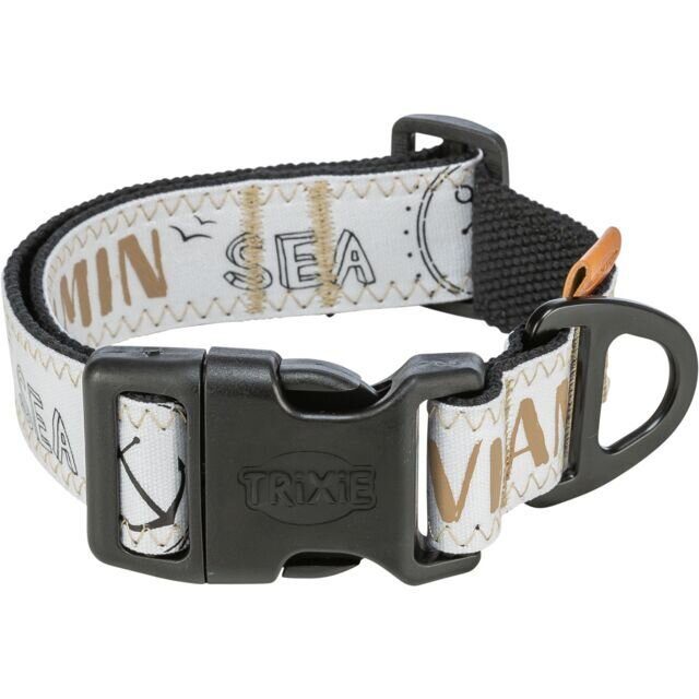 BE NORDIC obojek extra široký, černá S-M: 32-45 cm/ 30 mm