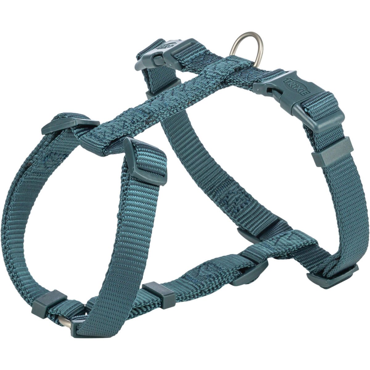 H-postroj PREMIUM, petrolejová L:hruď:60-87cm/25mm