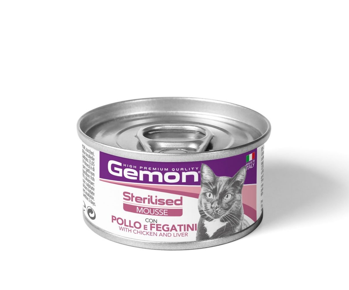 GEMON MOUSSE Cat  Sterility  kuře/játra  85g