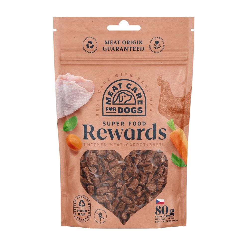 REWARDS DOG kuřecí s mrkví a bazalkou, 80 g