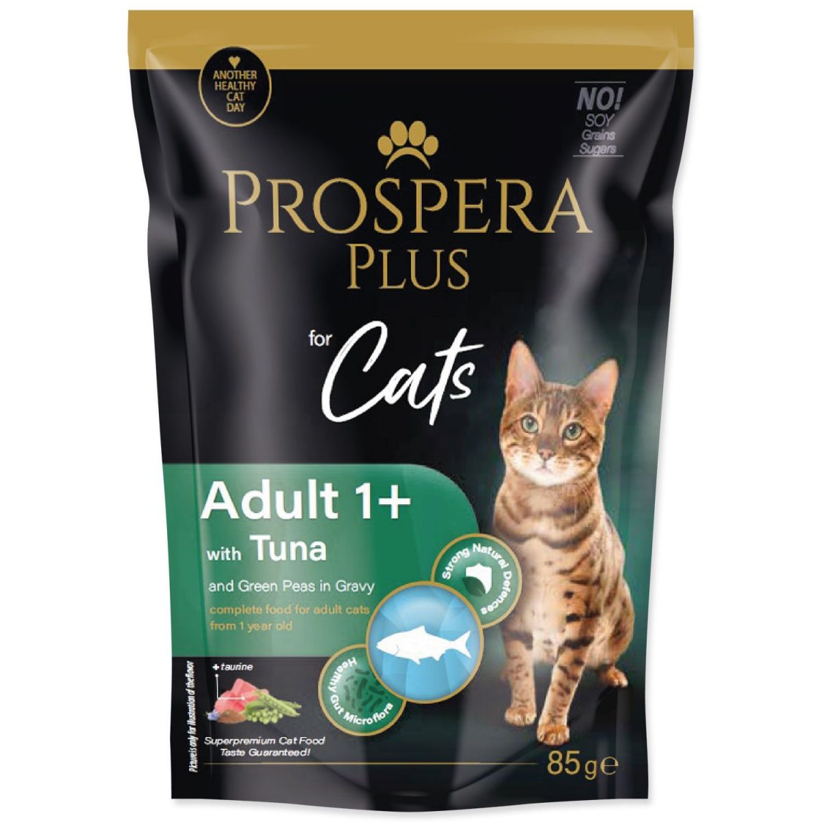 Kapsička Prospera Plus  Adult 1+, Tuna, Peas 85g