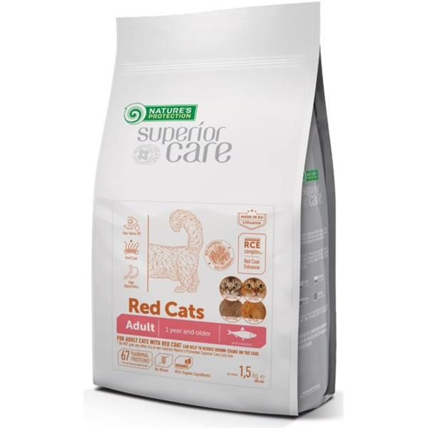 Natures Protection Cat Dry Superior Care Red Adult GF Herring 1,5 kg