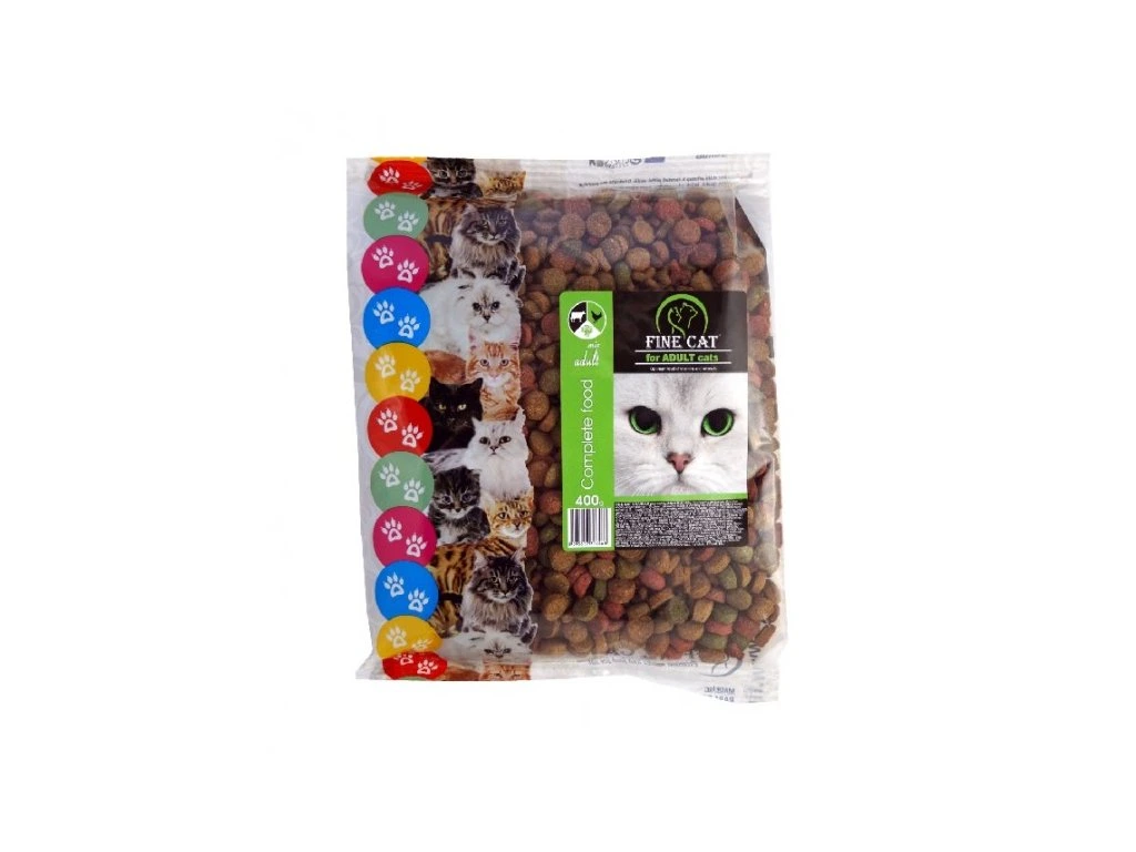 FINE CAT granule pro kočky s hovězím 400g