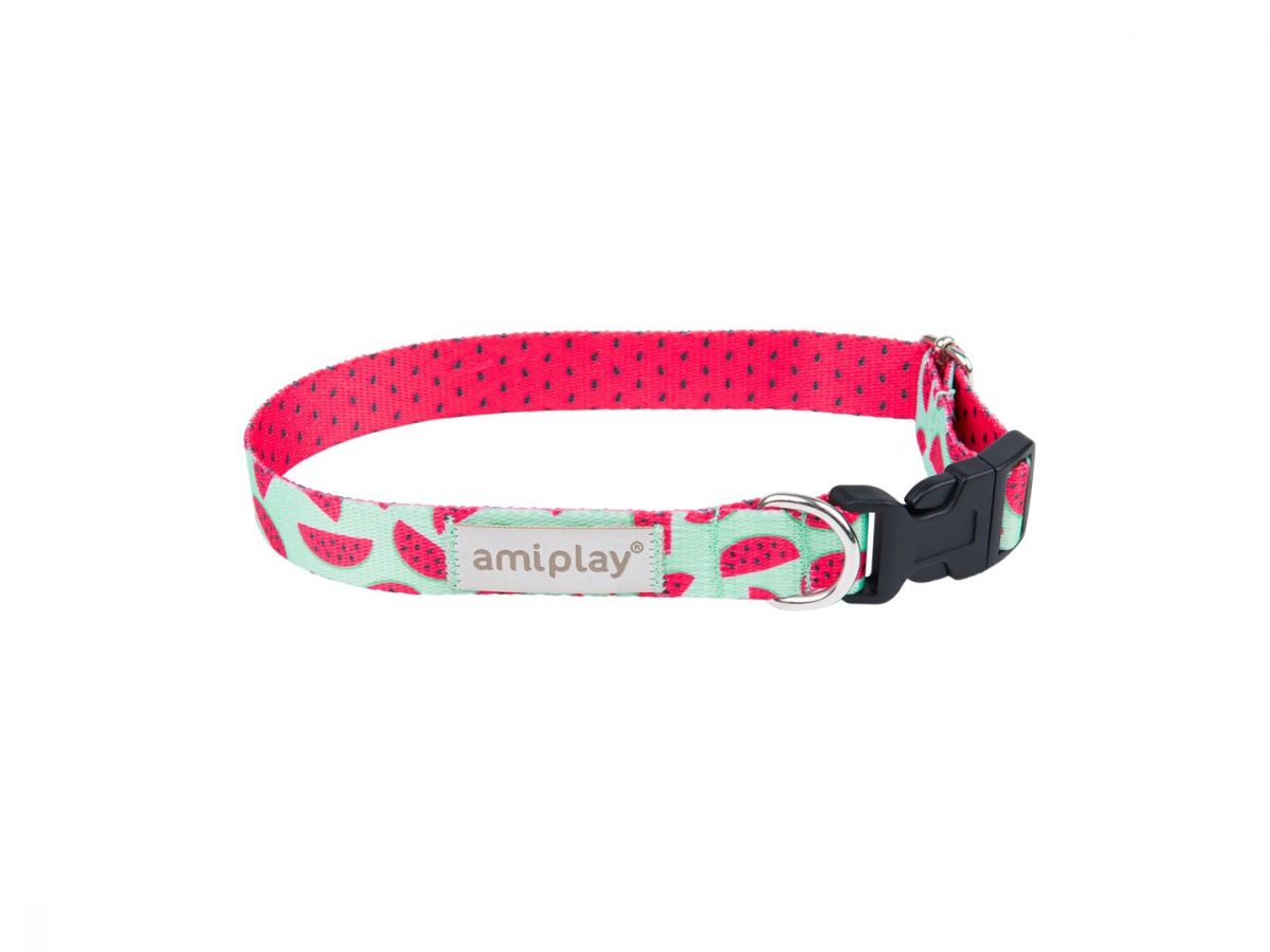 Amiplay Obojek nastavitelný BeHappy Watermelon - XL