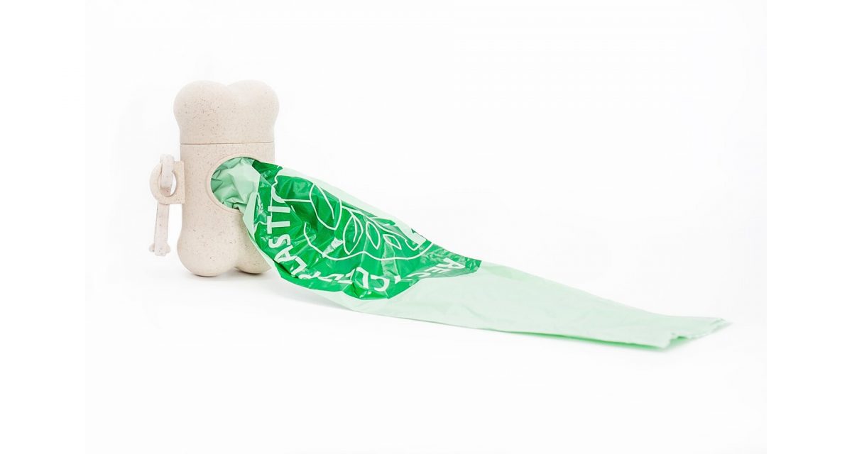 PetBuddy display 12 ks bambusových zásobníků se sáčky na exkrementy, 1 role/15 ks