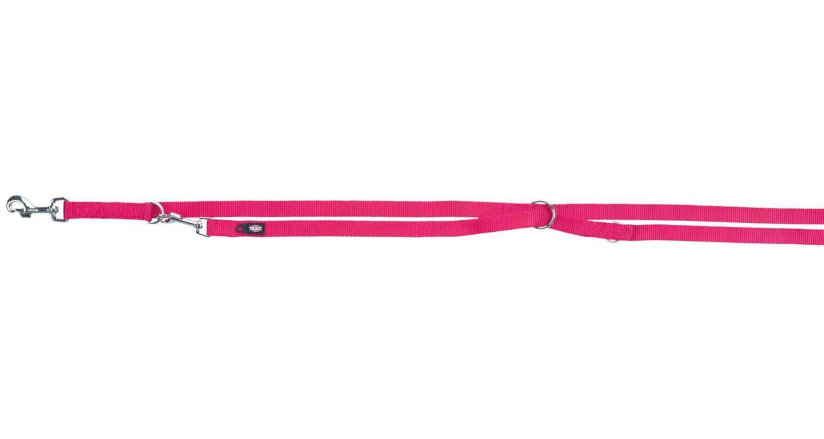 Vodítko PREMIUM prodlužovací, fuchsia L-XL: 2,00 m/25 mm