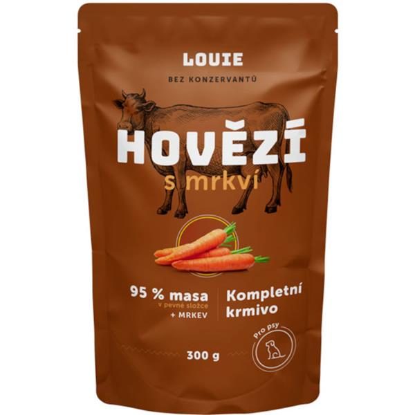 Louie Adult Hovězí s mrkví 300 g