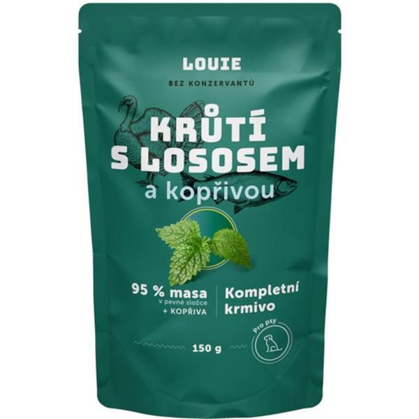 Louie Krůtí s lososem a kopřivou 150 g