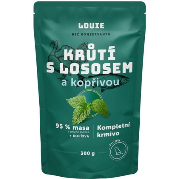 Louie krůtí s lososem a kopřivou 300 g