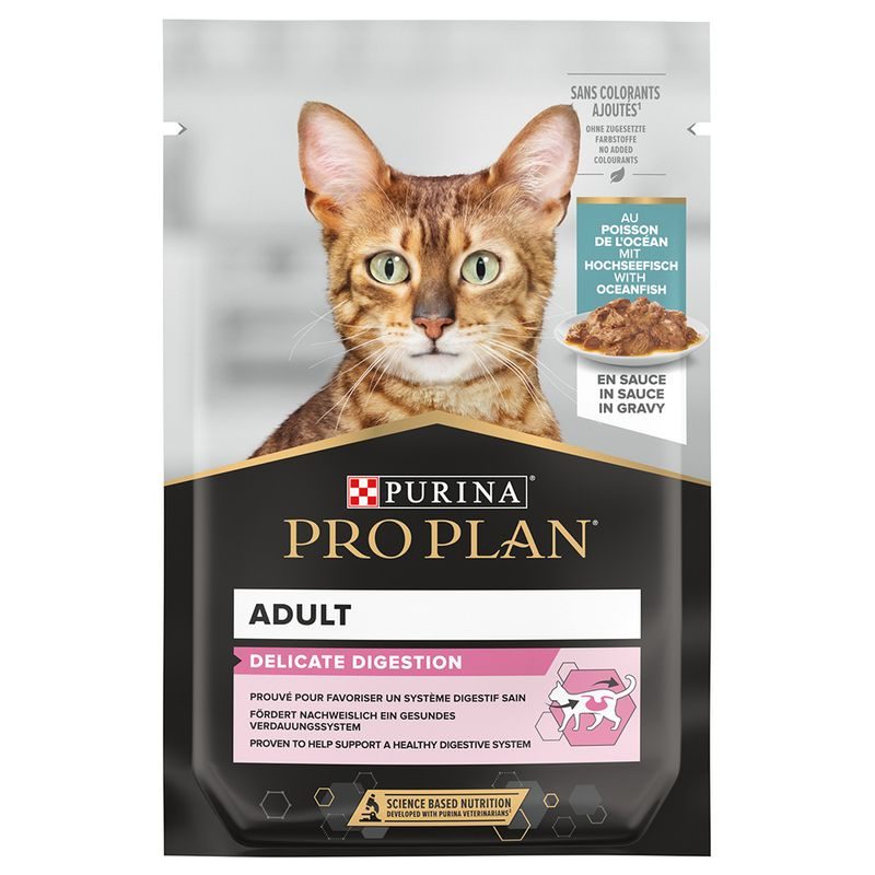 PRO PLAN CAT DELICATE Mořské ryby kapsička 26 x 85g