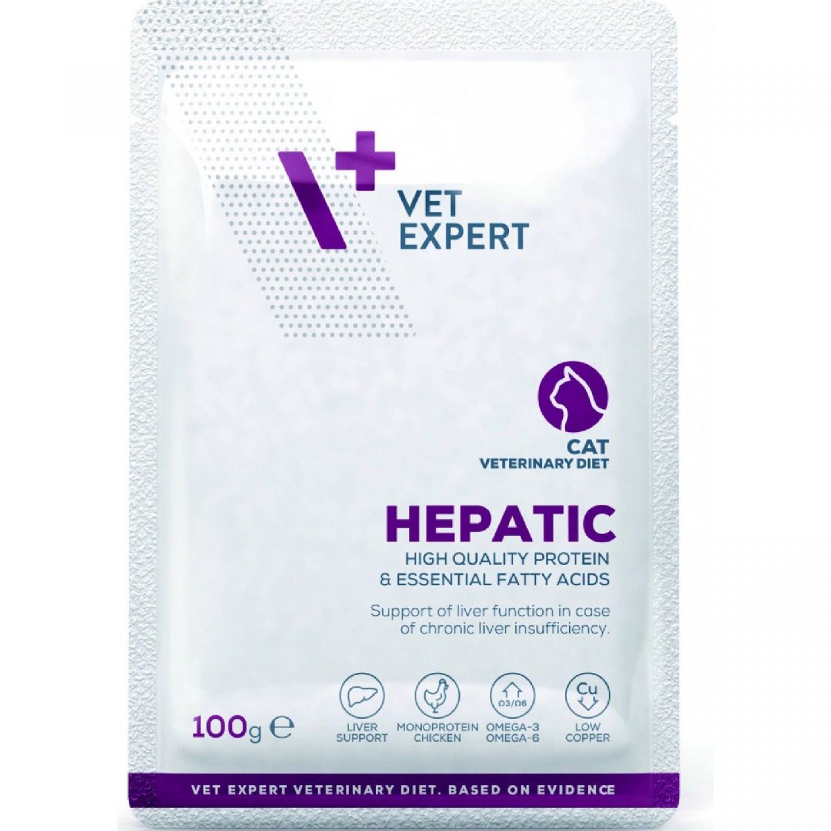 VetExpert veterinary hepatic cat pouch 100g