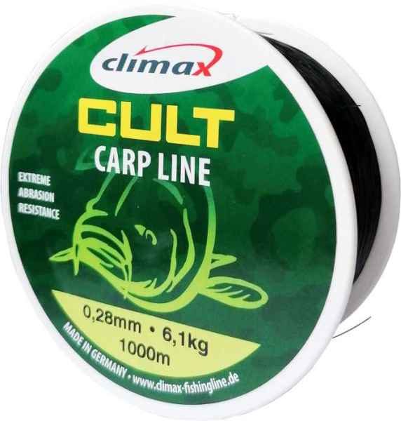 Climax silon Cult Carp line - černý 1000m 0,30mm