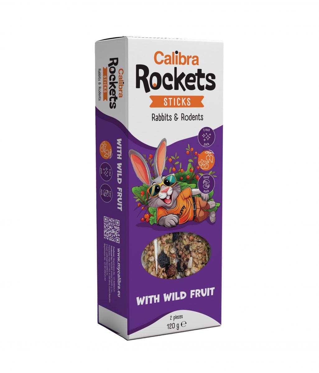 Calibra Rockets Sticks Rabbits&Rodents Wild fruit 120g