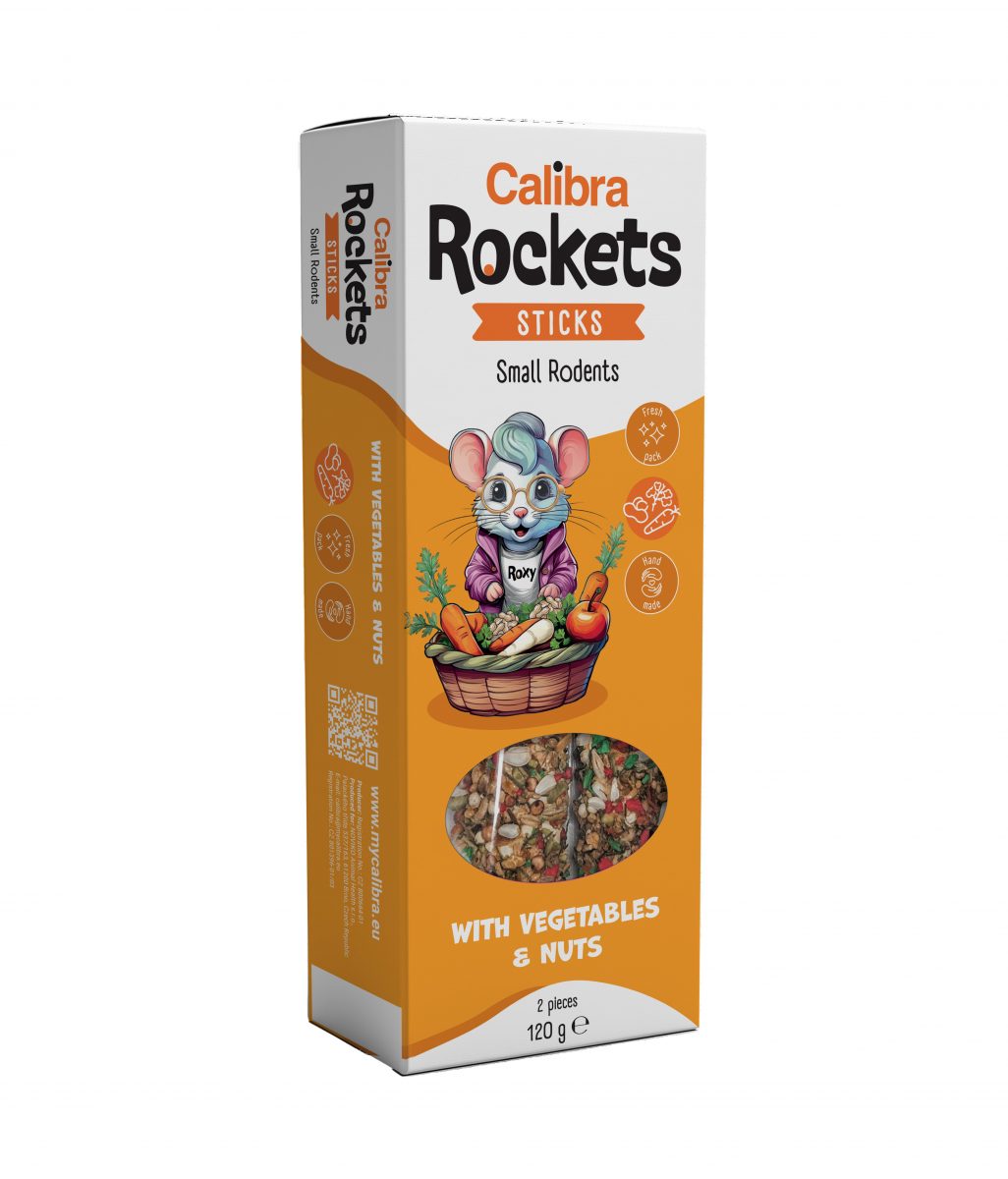 Calibra Rockets Sticks Small rodents Vegeta&Nuts 120g