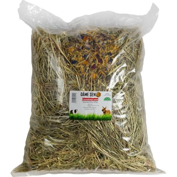 Seno Bio s bylinkovými květy Dáme seno 800g