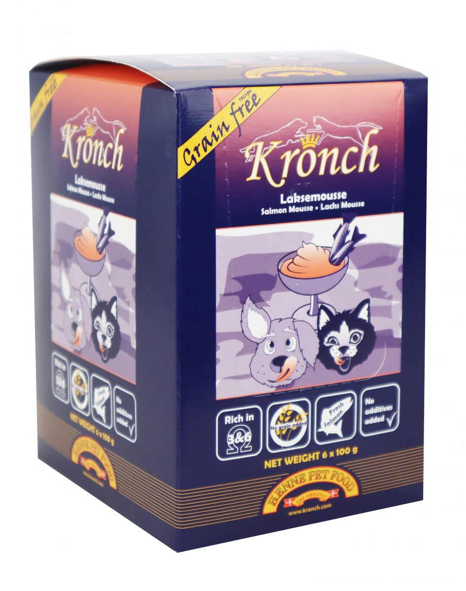 KRONCH LakseMoisse GrainFree pro psy/kočky,losos6x100g