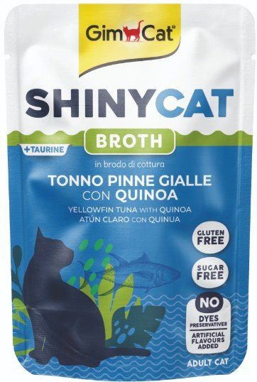 Gimcat ShinyCat kapsa tuňák žlut.s quinoa ve vývaru 70g