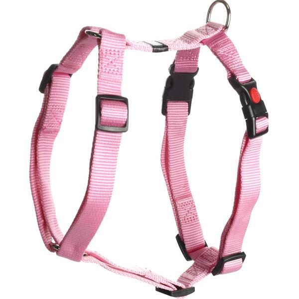 Postroj nylon Ziggy růžový 2x45-65cm Flamingo