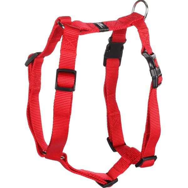 Postroj nylon Ziggy červený 2x45-65cm Flamingo