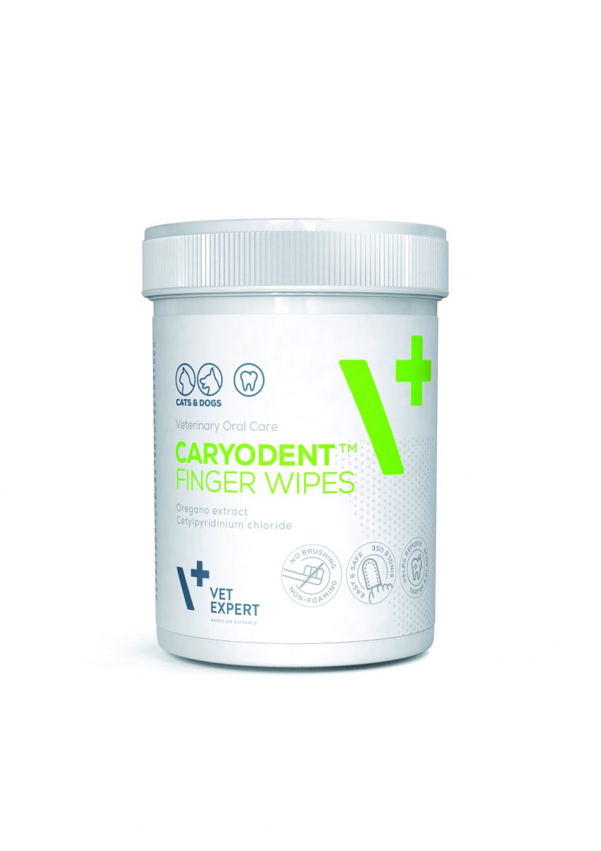 VetExpert Caryodent finger wipes ubrousky na čištění zubů 50 ks
