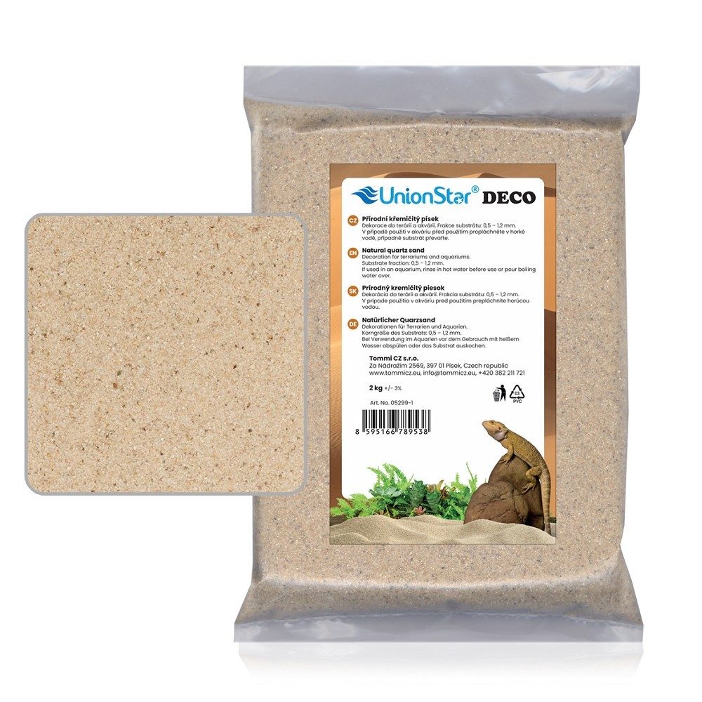Terarijní písek přírodní 2 kg DECO