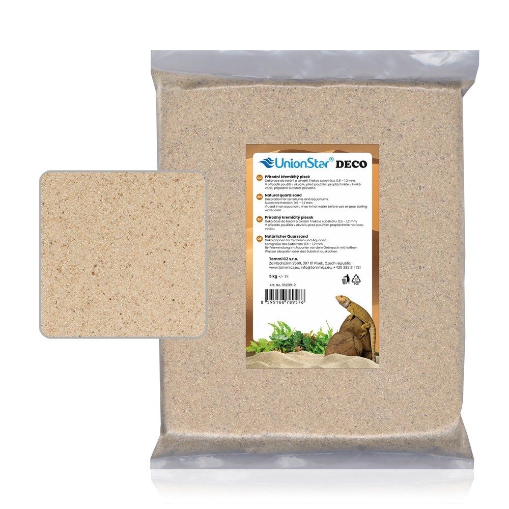 Terarijní písek přírodní 5 kg DECO